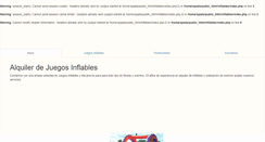 Desktop Screenshot of inflables.spadalandia.com.ar