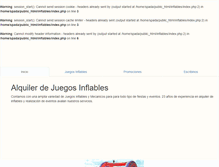 Tablet Screenshot of inflables.spadalandia.com.ar